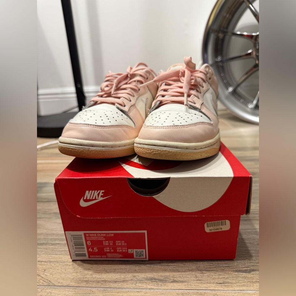 Nike Orange Pearl Dunks, W6, Used